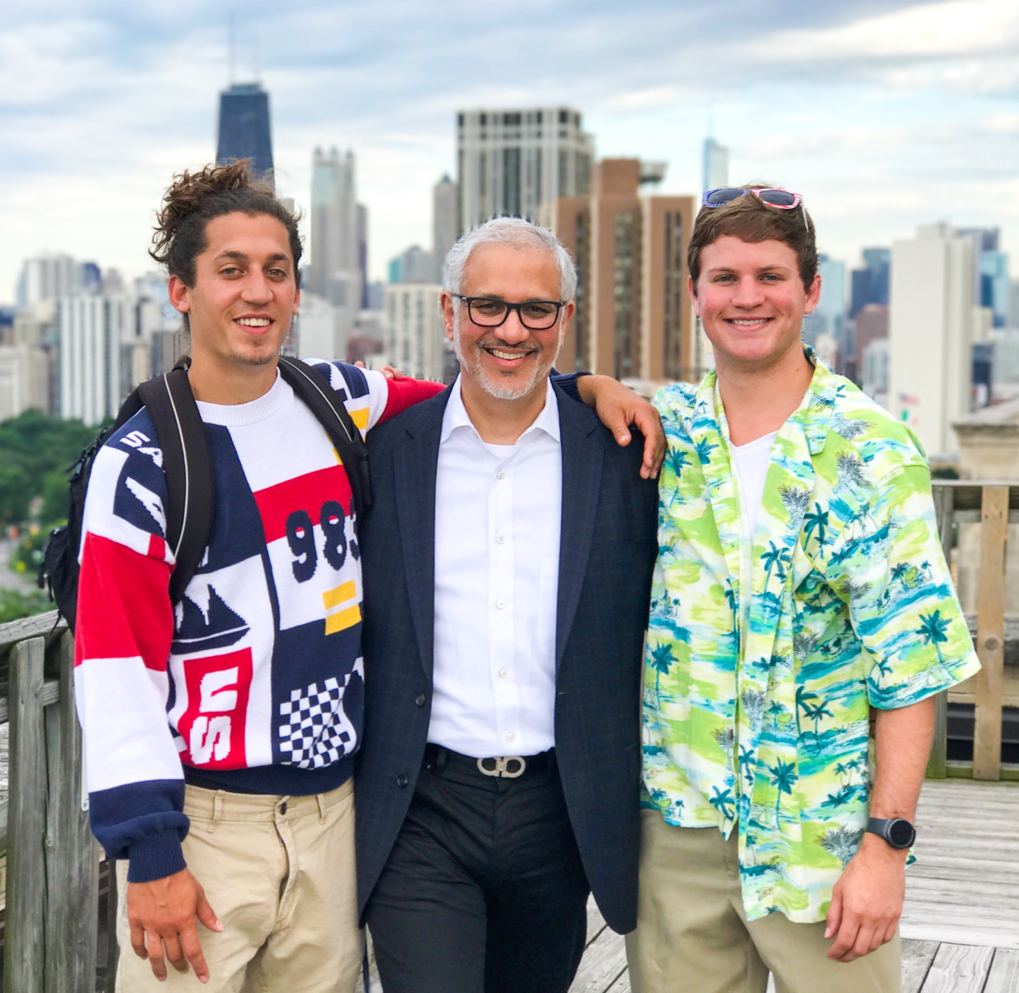 Dr. Joaquin Brieva with sons Nathan and Gabriel (missing in photo are Leah, Jenna, Claire and Tess). Photo courtesy of Joaquin Brieva